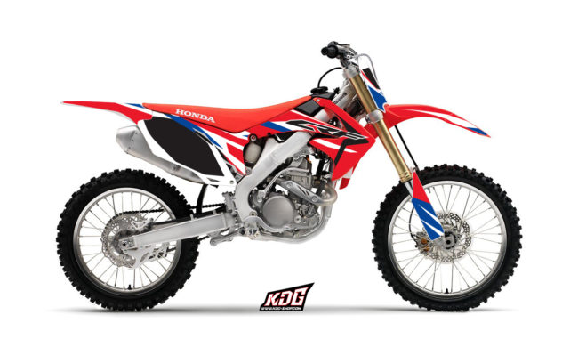 Kit déco motocross - Replica Canard - Honda 250 CRF 2010 à 2012